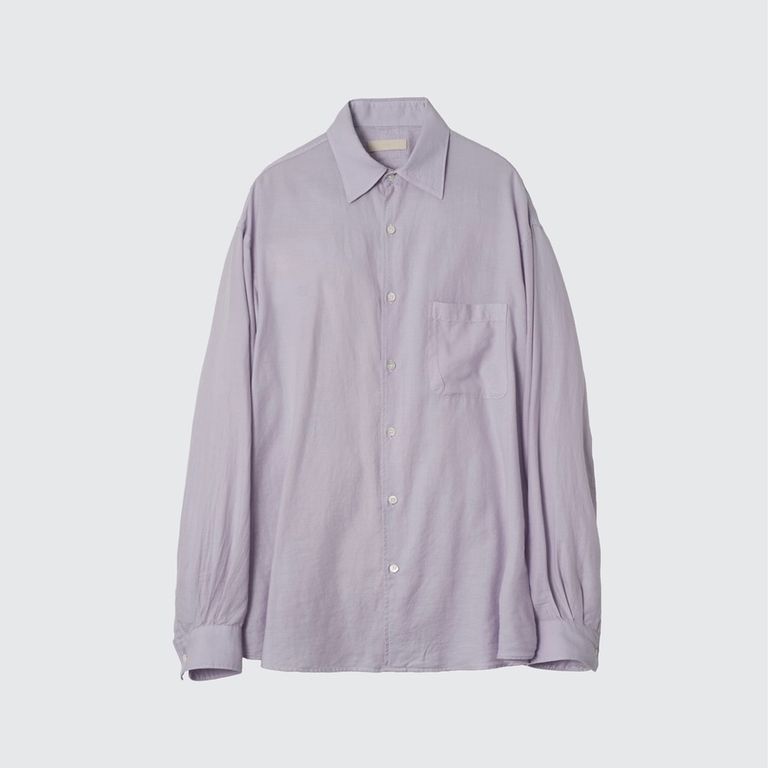 YOKE 25SS Garment Dyed Cotton Silk Twill Shirt