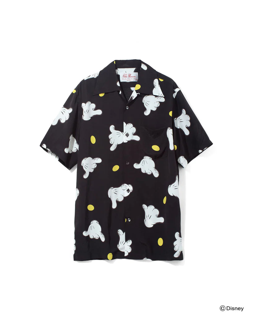 Name. x Disney / HAND SIGN ALOHA SHIRT (MICKEY MOUSE)