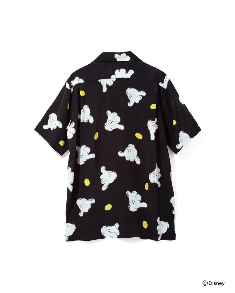 Name. x Disney / HAND SIGN ALOHA SHIRT (MICKEY MOUSE)