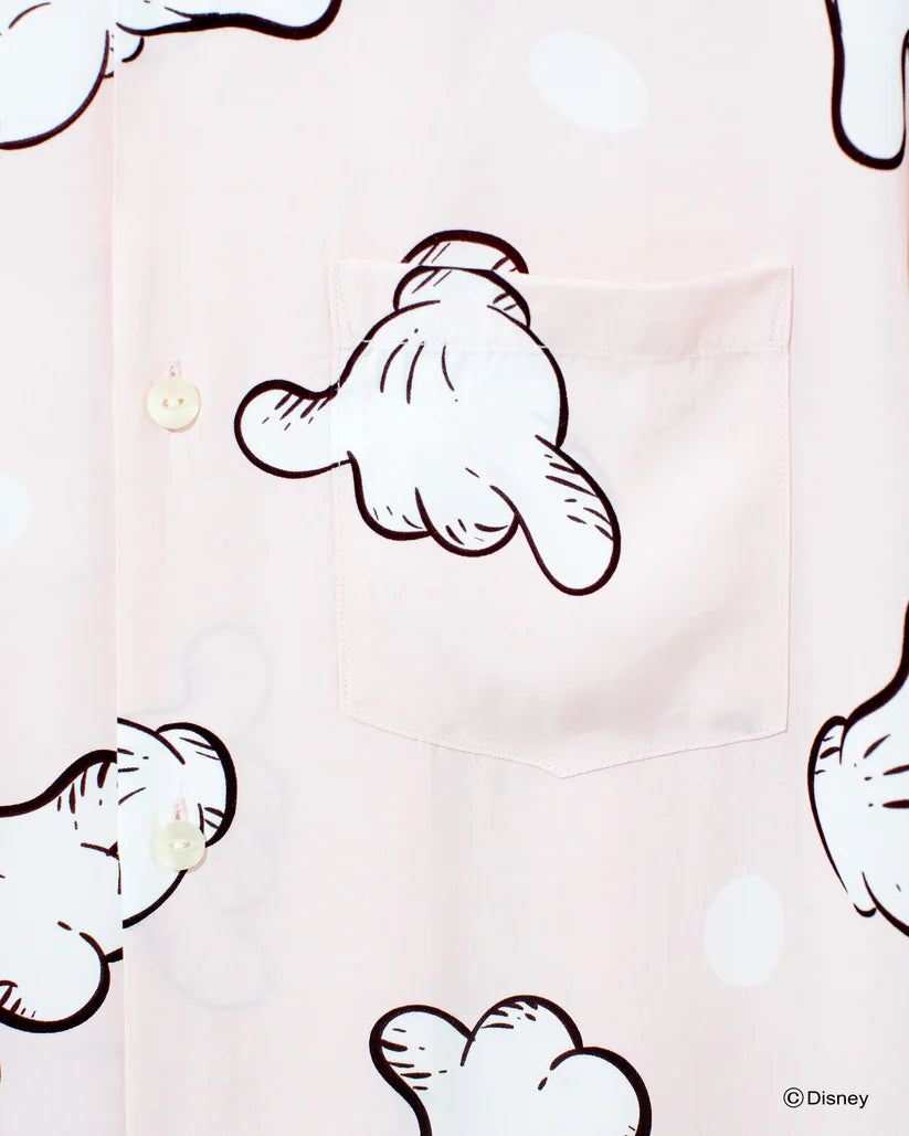 Name. x Disney / HAND SIGN ALOHA SHIRT (MICKEY MOUSE)