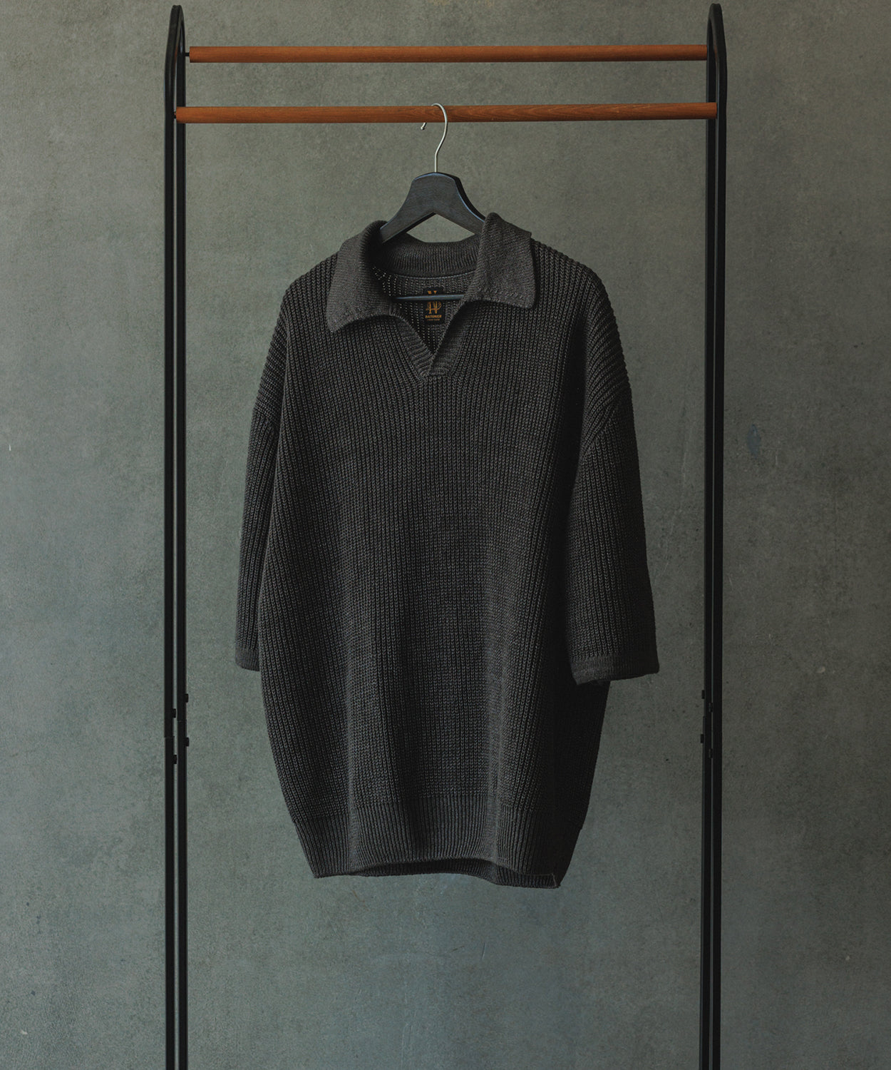 BATONER for ADAM ET ROPE' / FADE COLOR LINEN HALF SLEEVE SKIPPER
