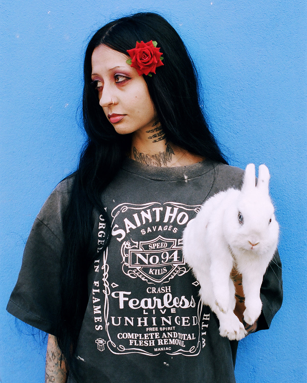SAINT Mxxxxxx x NEIGHBORHOOD / STHD . SS TEE FEARLESS