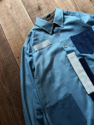 ANSNAM / Patched Shirts Indian Silk