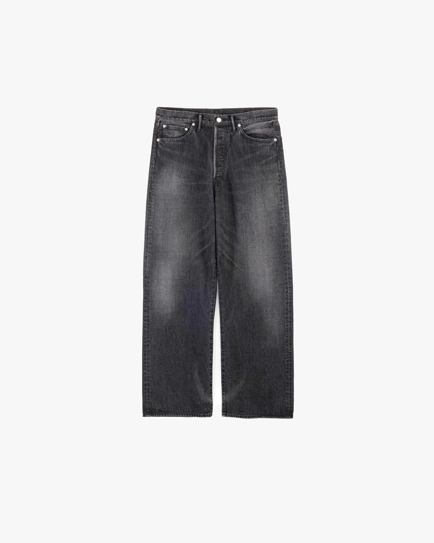 Graphpaper / Selvage Denim Five Pocket Wide Straight Pants -DARK FADE-