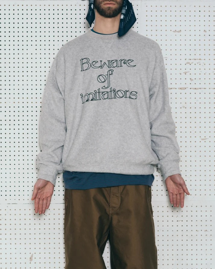 O - / FLEECE SWEATSHIRT(IMITATION)