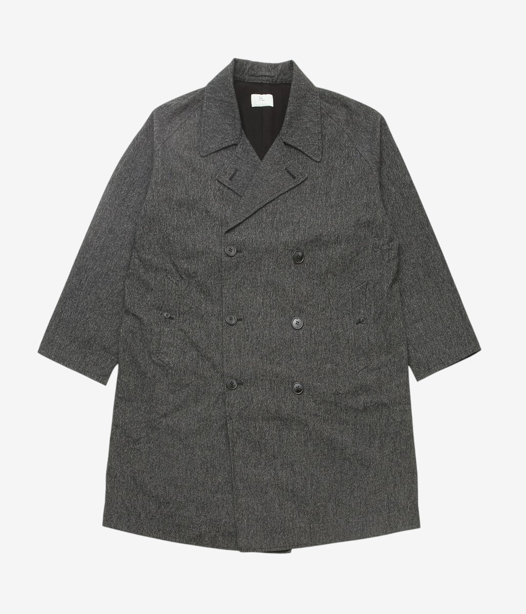 Herill 26AW BLACK CHAMBRAY CLASSIC COAT