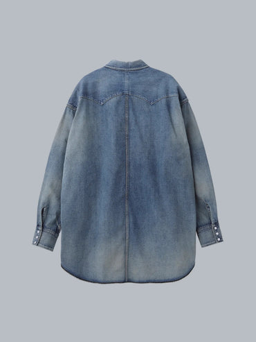 New Manual 26AW LV DENIM BIG WESTERN SHIRTS