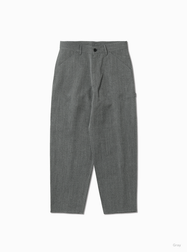 BATONER 26AW TWEED WOOL PAINTER PANTS