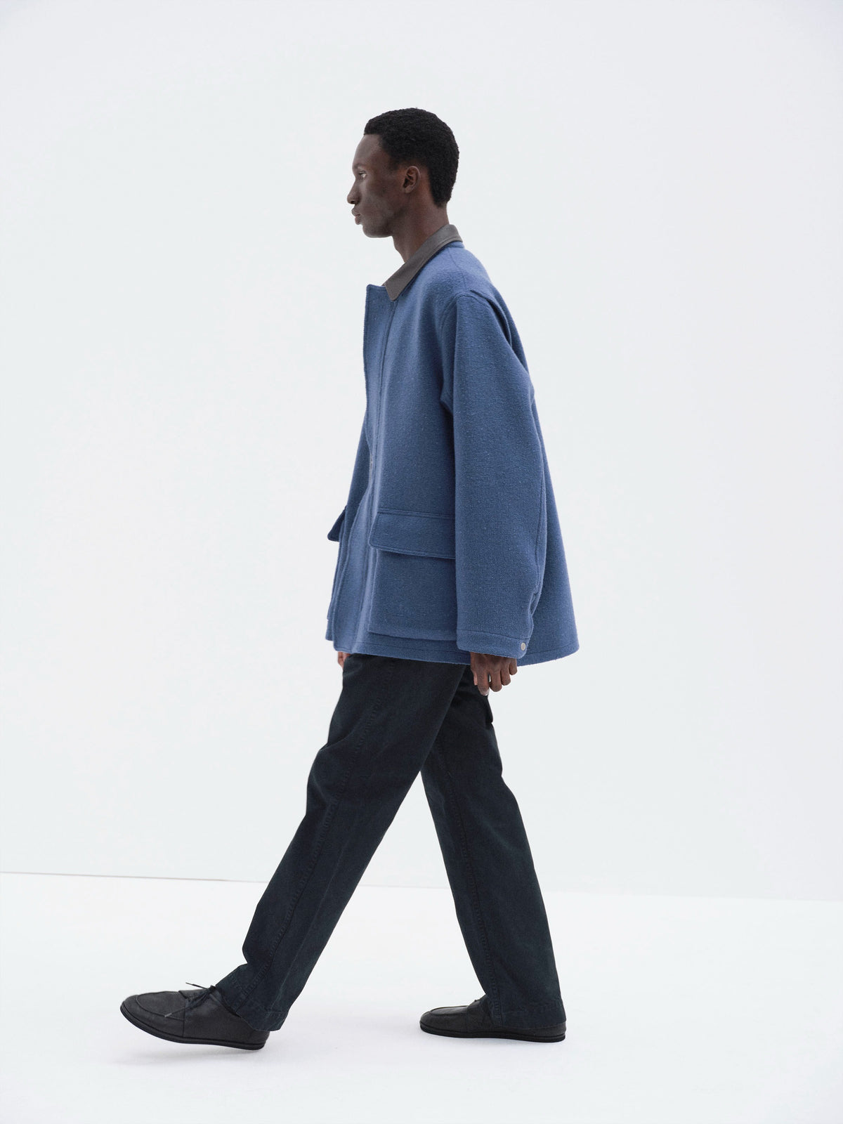 AURALEE 26AW HOMESPUN TWEED ZIP BLOUSON