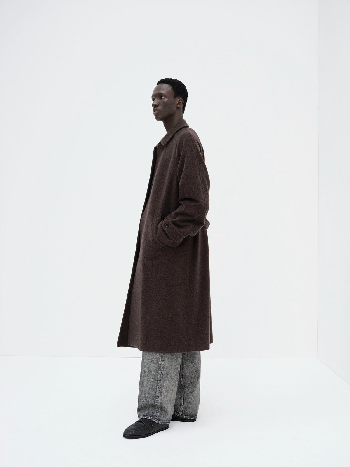 AURALEE 26AW SUPER FINE WOOL MOSSER SOUTIEN COLLAR COAT