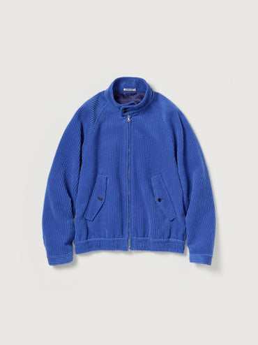 AURALEE 26AW WOOL CASHMERE CORDUROY ZIP BLOUSON