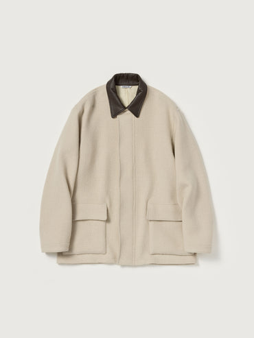 AURALEE 26AW HOMESPUN TWEED ZIP BLOUSON