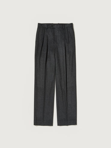 AURALEE 26AW CASHMERE MOLESKIN TWO-TUCK SLACKS