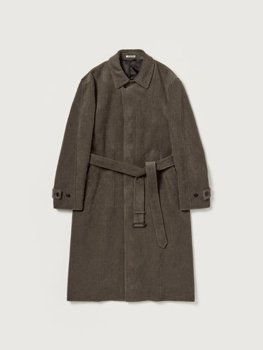 AURALEE 26AW WOOL CASHMERE CORDUROY SOUTIEN COLLAR COAT