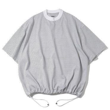 is-ness / BALLOON BORDER SHORT SLEEVE T-SHIRT