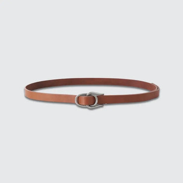 YOKE 25AW Double Buckle Leather Belt