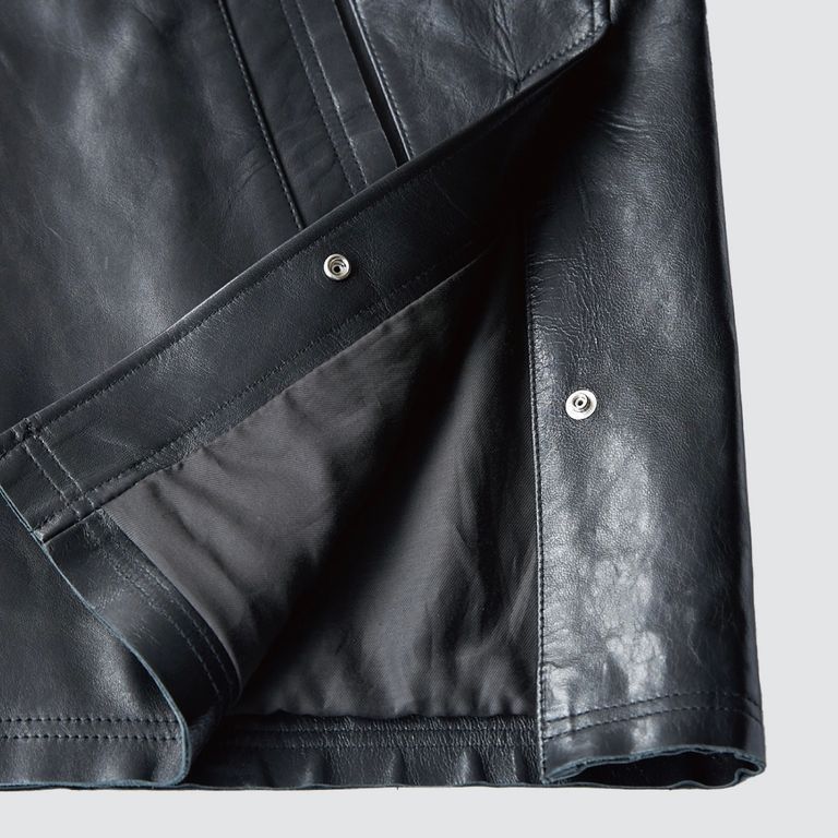 YOKE / Cut-Off Leather Car Coat