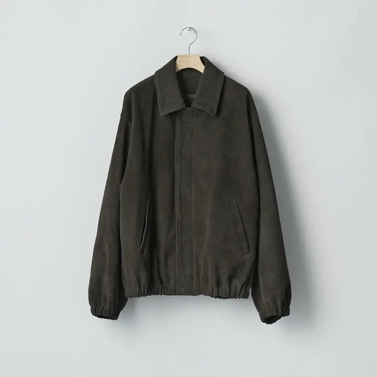 ssstein 25AW Cow Suede Zip Short Jacket