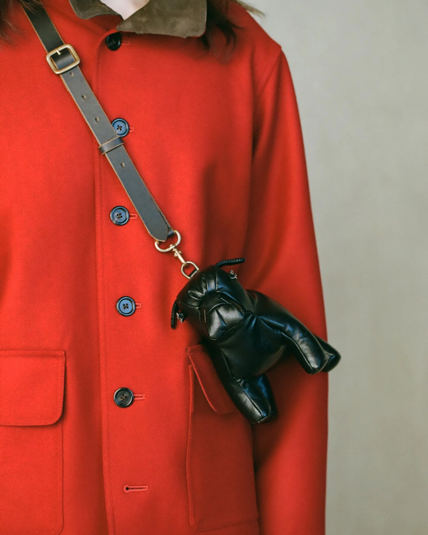 NICENESS 25AW B.CHESTY / Brown Core Lamb Leather Animal Bag