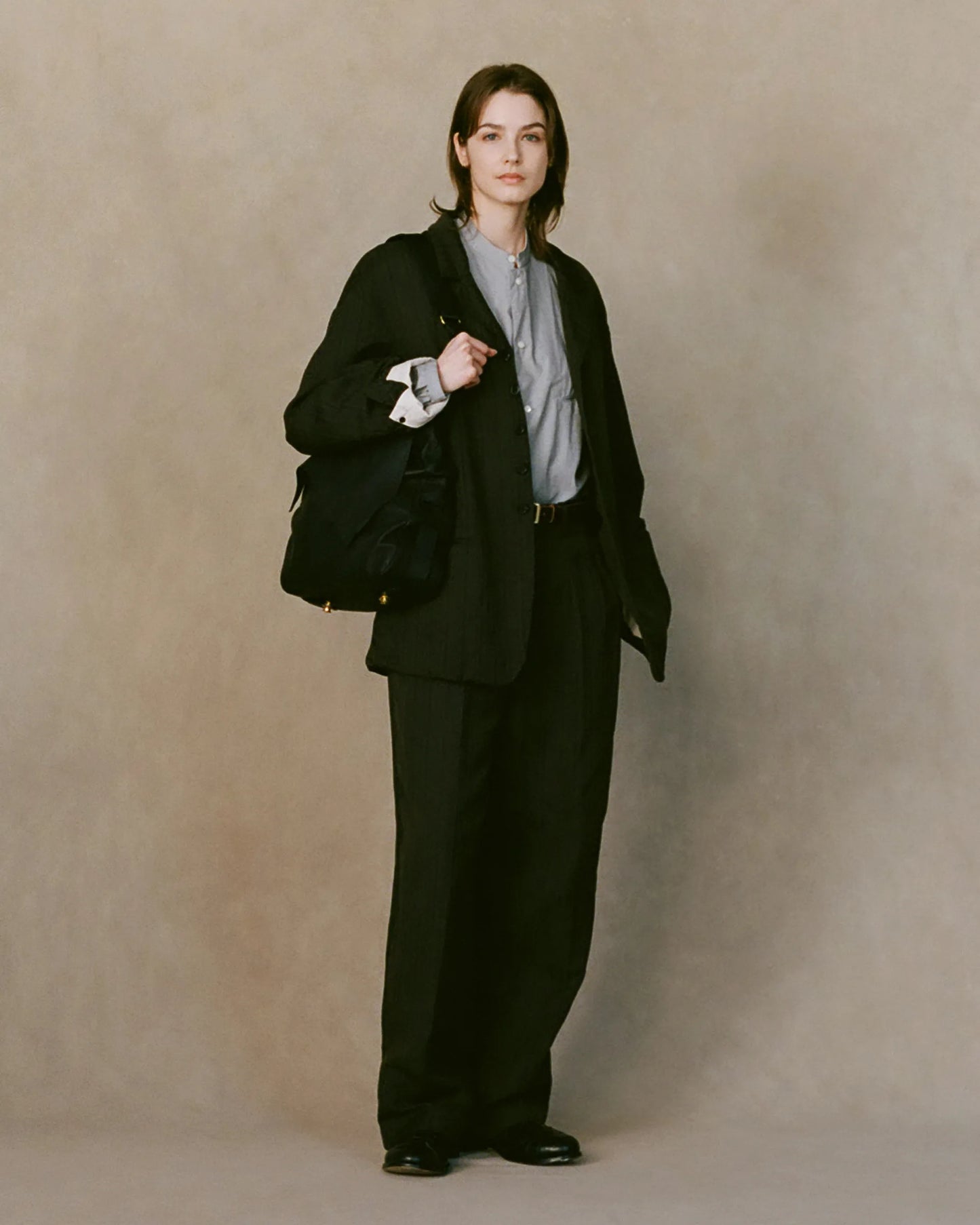 NICENESS 25AW OD.MARTY / Oiled Deer Leather Scrunched Shoulder Bag