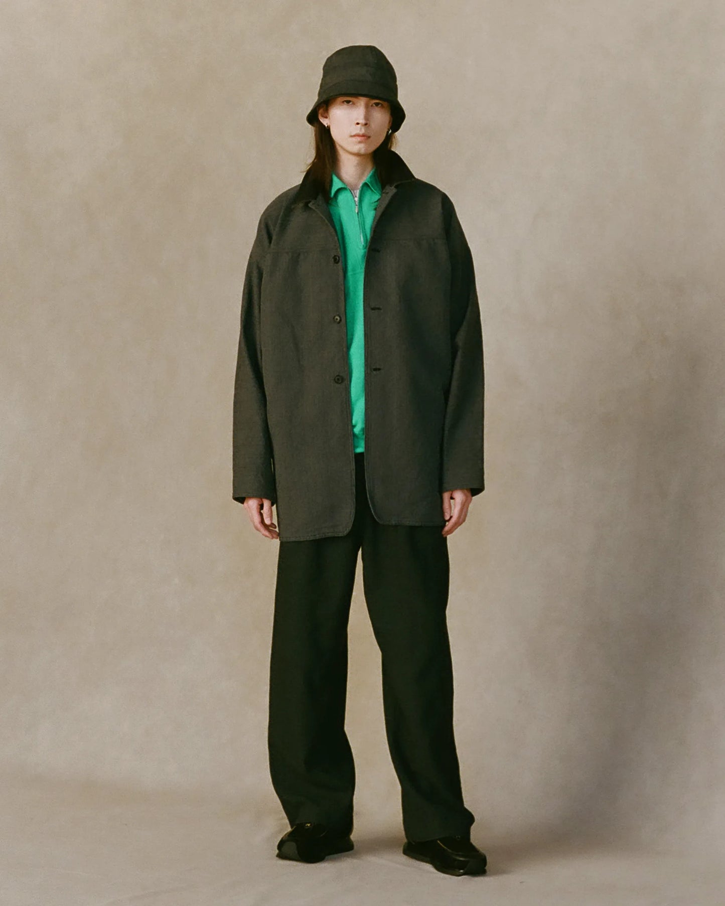 NICENESS 25AW R.PARADA / Lightweight Sweat Half-Zip Pullover