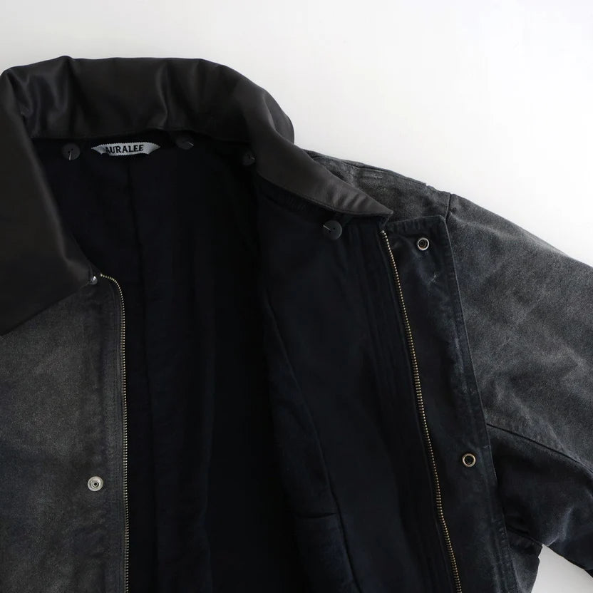 AURALEE 25AW PRODUCT DYED ORGANIC COTTON DUCK BLOUSON