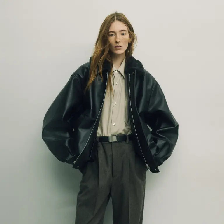 ssstein 25AW Cotton/Silk Oversized Regular Collar Shirt