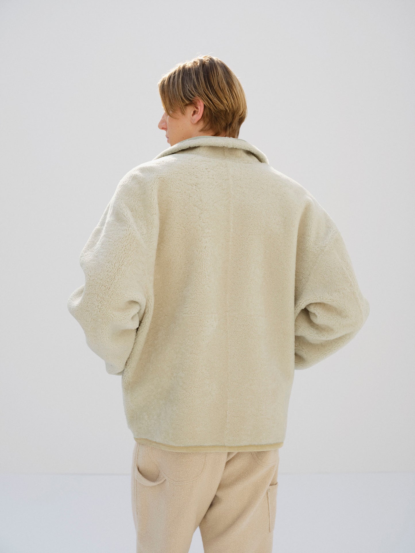AURALEE 26AW MERINO MOUTON ZIP BLOUSON