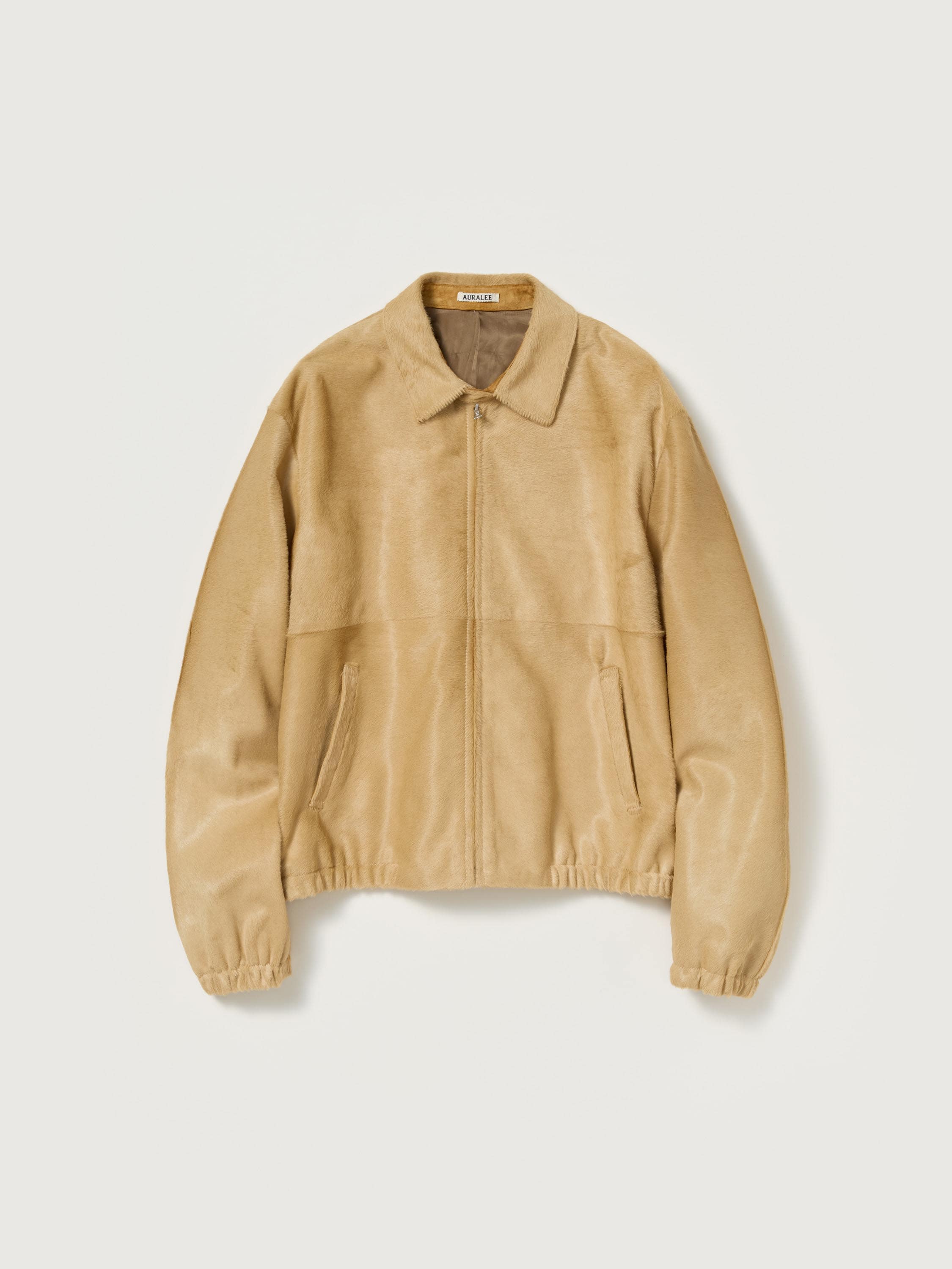 AURALEE 26SS CALF HAIR ZIP BLOUSON