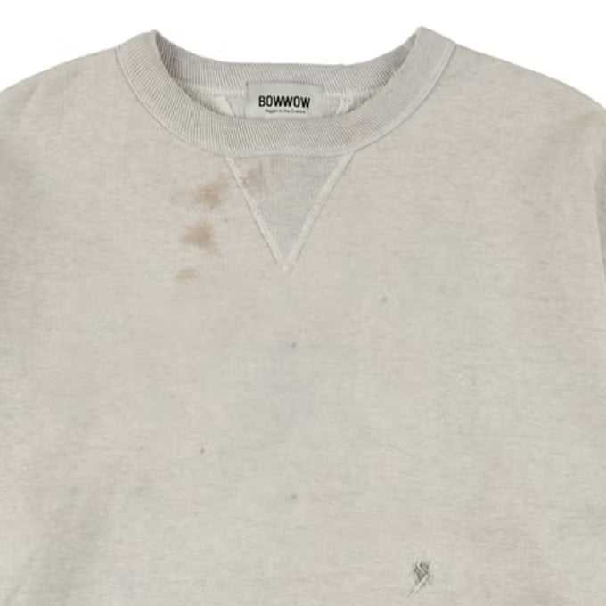 BOWWOW 26AW REPAIRED DOUBLE V SWEATSHIRT