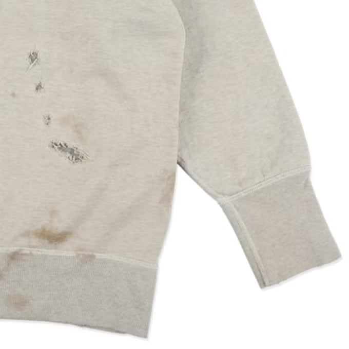 BOWWOW 26AW REPAIRED DOUBLE V SWEATSHIRT