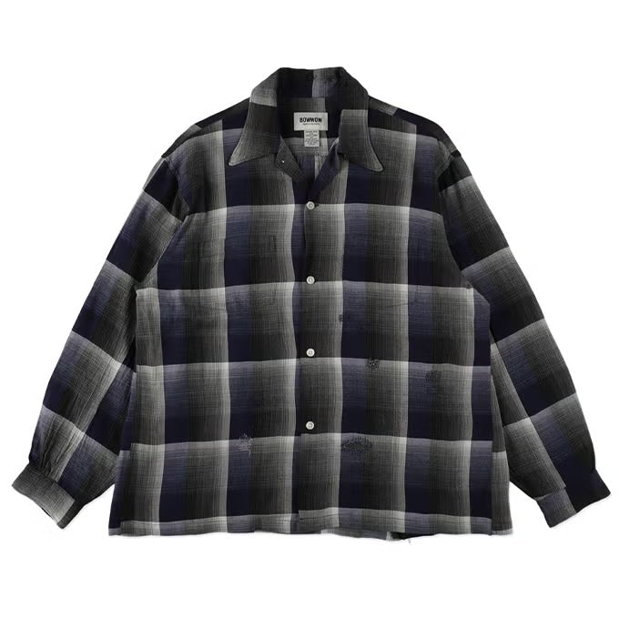BOWWOW 26AW CHECK RAYON SHIRT