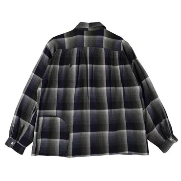 BOWWOW 26AW CHECK RAYON SHIRT