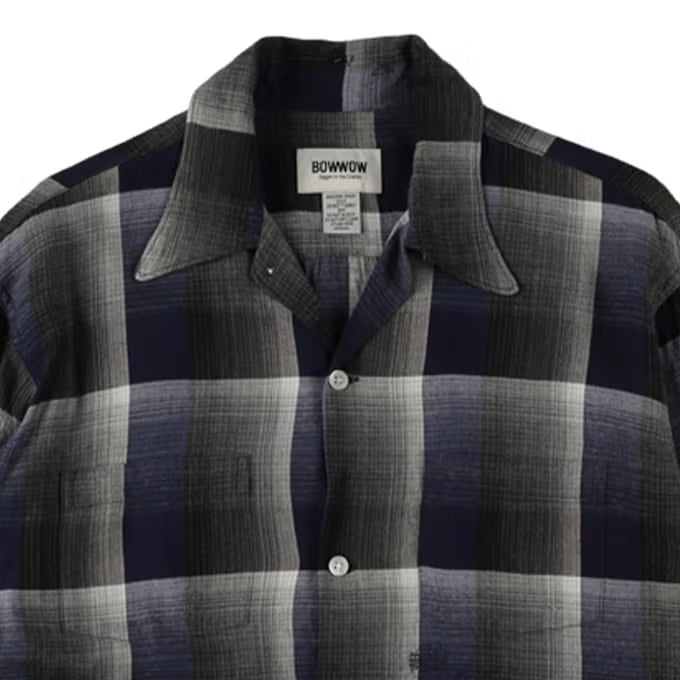 BOWWOW 26AW CHECK RAYON SHIRT