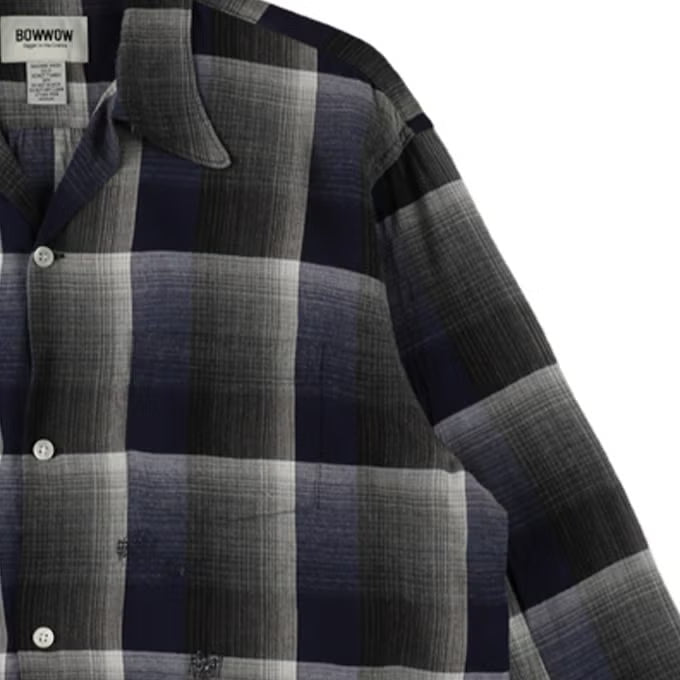 BOWWOW 26AW CHECK RAYON SHIRT