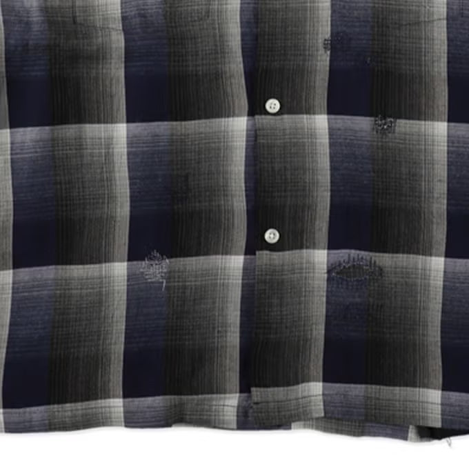 BOWWOW 26AW CHECK RAYON SHIRT