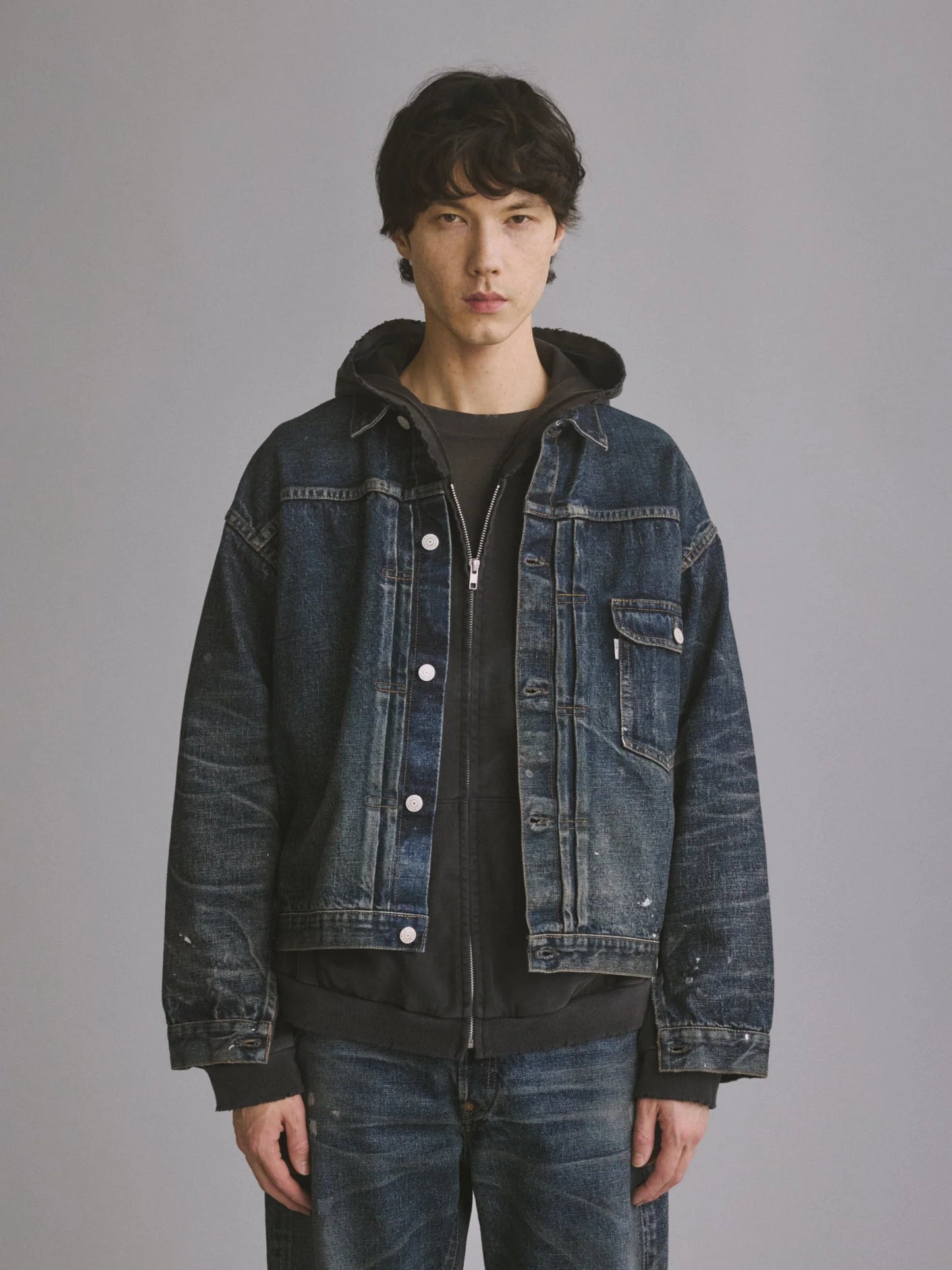 New Manual 26SS #001 T-BACK DENIM JACKET