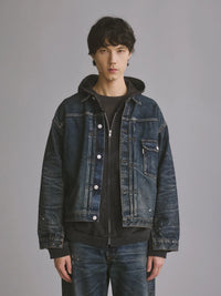 New Manual 26SS #001 T-BACK DENIM JACKET