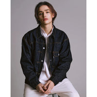 New Manual / #001 T-BACK DENIM JACKET ONE WASHED