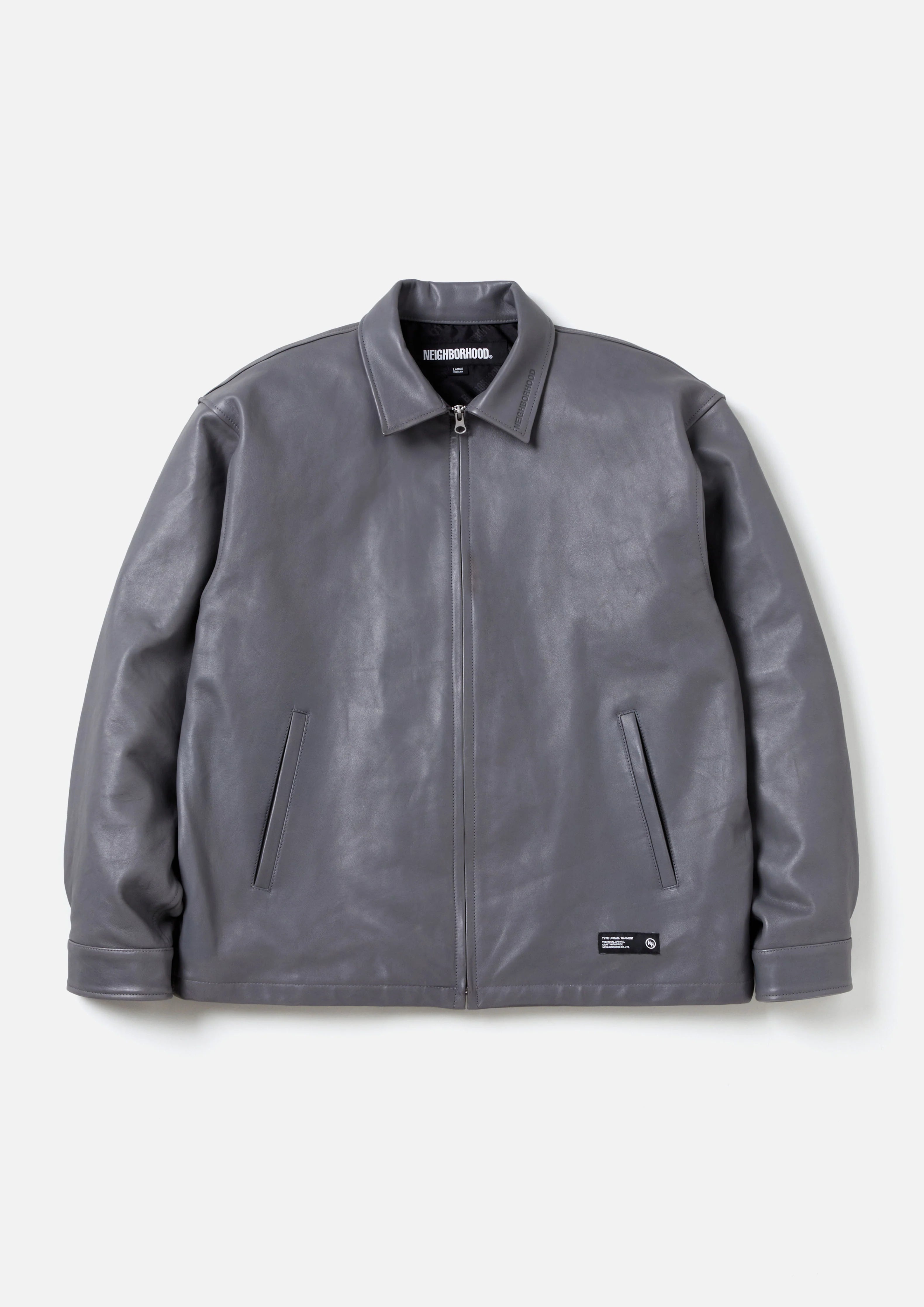 NEIGHBORHOOD 24AW LEATHER ZIP WORK JACKET