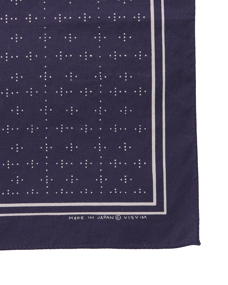 visvim 26SS SPOT BANDANA (C/SI CHAMBRAY) DMGD