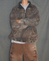 ANACHRONORM / AN375-B SULFUR DYED REALTREE HALF ZIP SWEAT