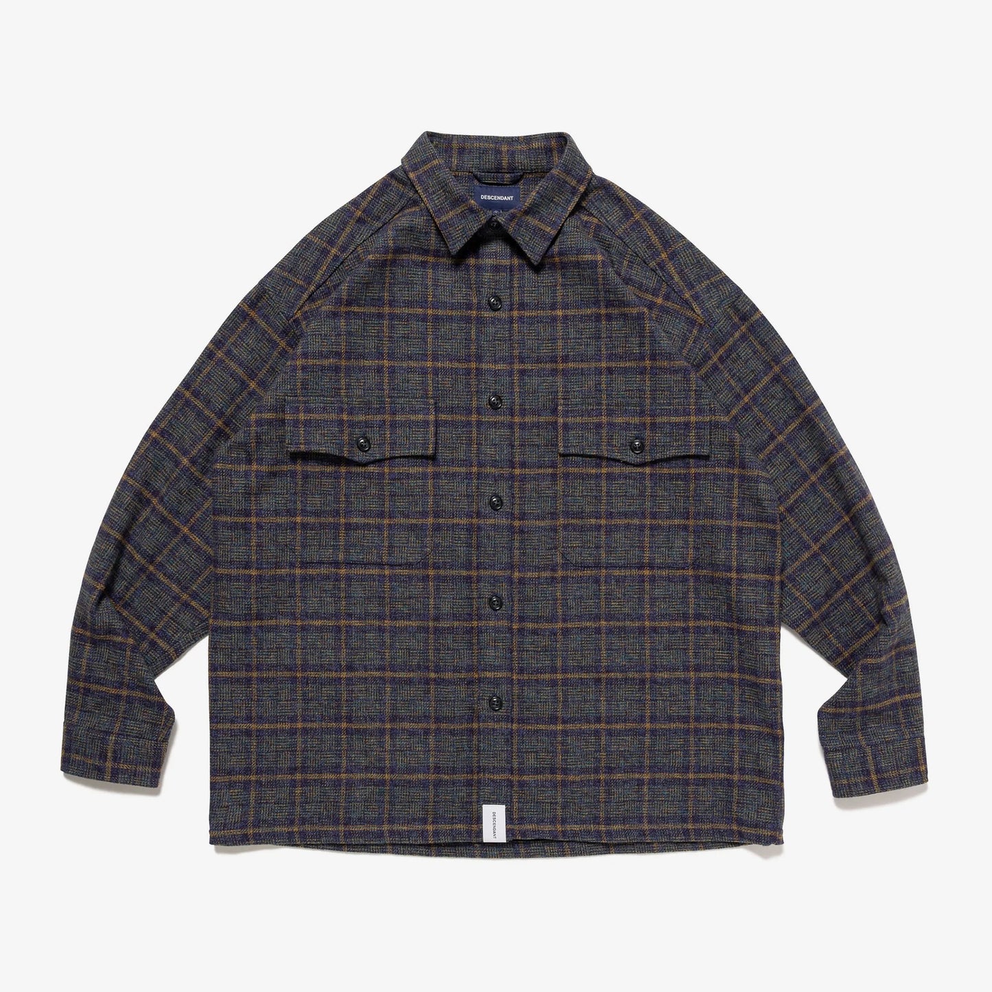 DESCENDANT 24AW VANNING PLAID LS SHIRT