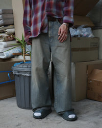 ANACHRONORM / HERRINGBONE DENIM WIDE 5P PANTS