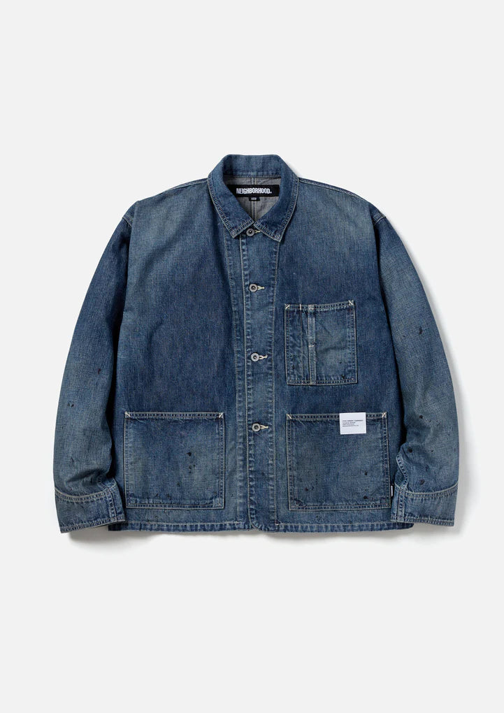 NEIGHBORHOOD 24SS WASHED SHORT COVERALL JACKET
