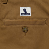 DESCENDANT 24AW DC-3 ORGANIC COTTON TWILL TROUSERS