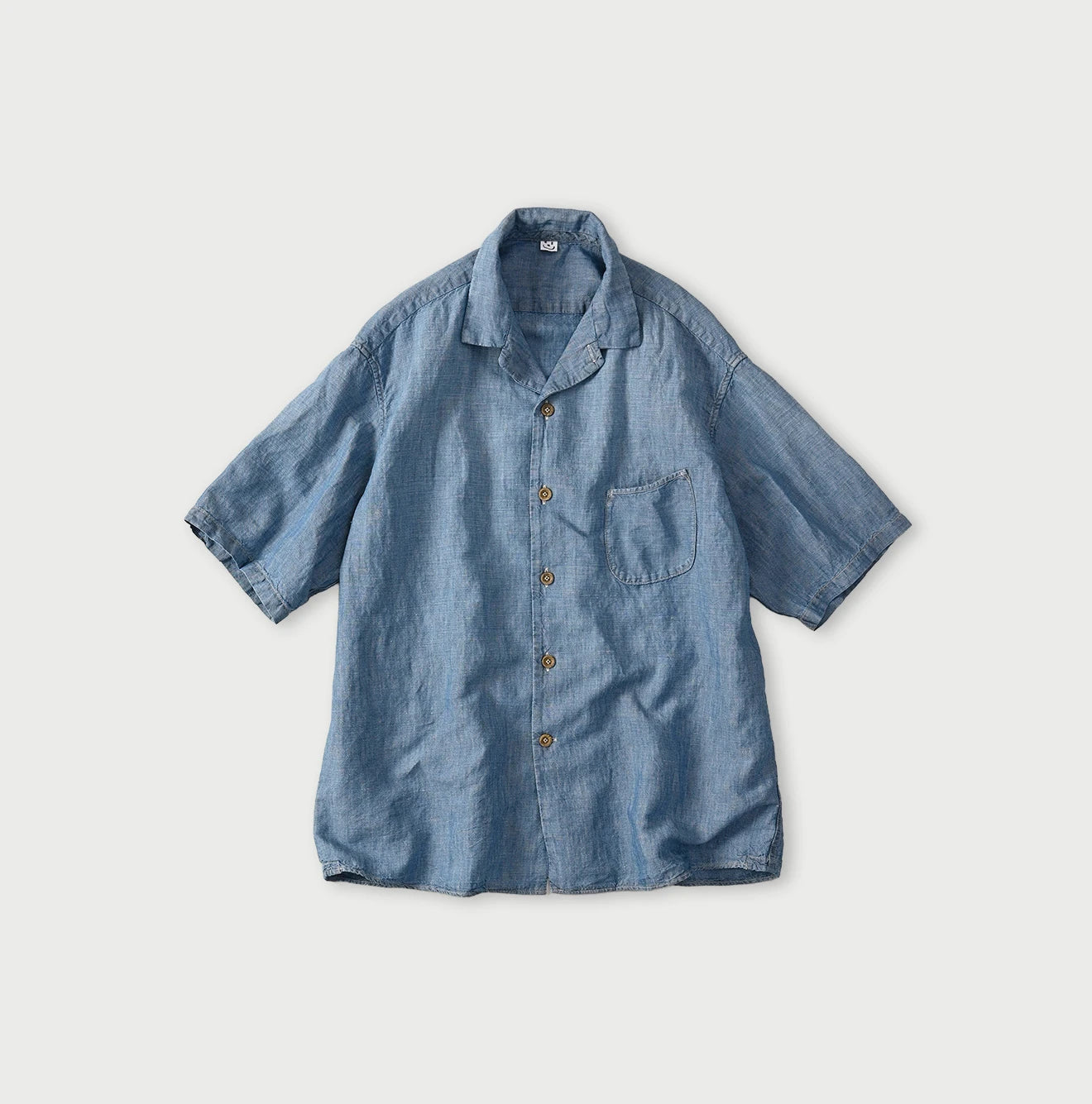 45R / 綿麻ダンガリーのレイレイシャツ MEN（加工）(50530342)