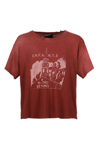 ENFANTS RICHES DÉPRIMÉS / BURNING CHURCH T-SHIRT