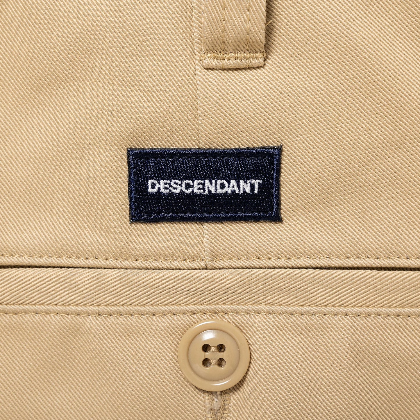 DESCENDANT 24AW DC-6 ORGANIC COTTON TWILL TROUSERS