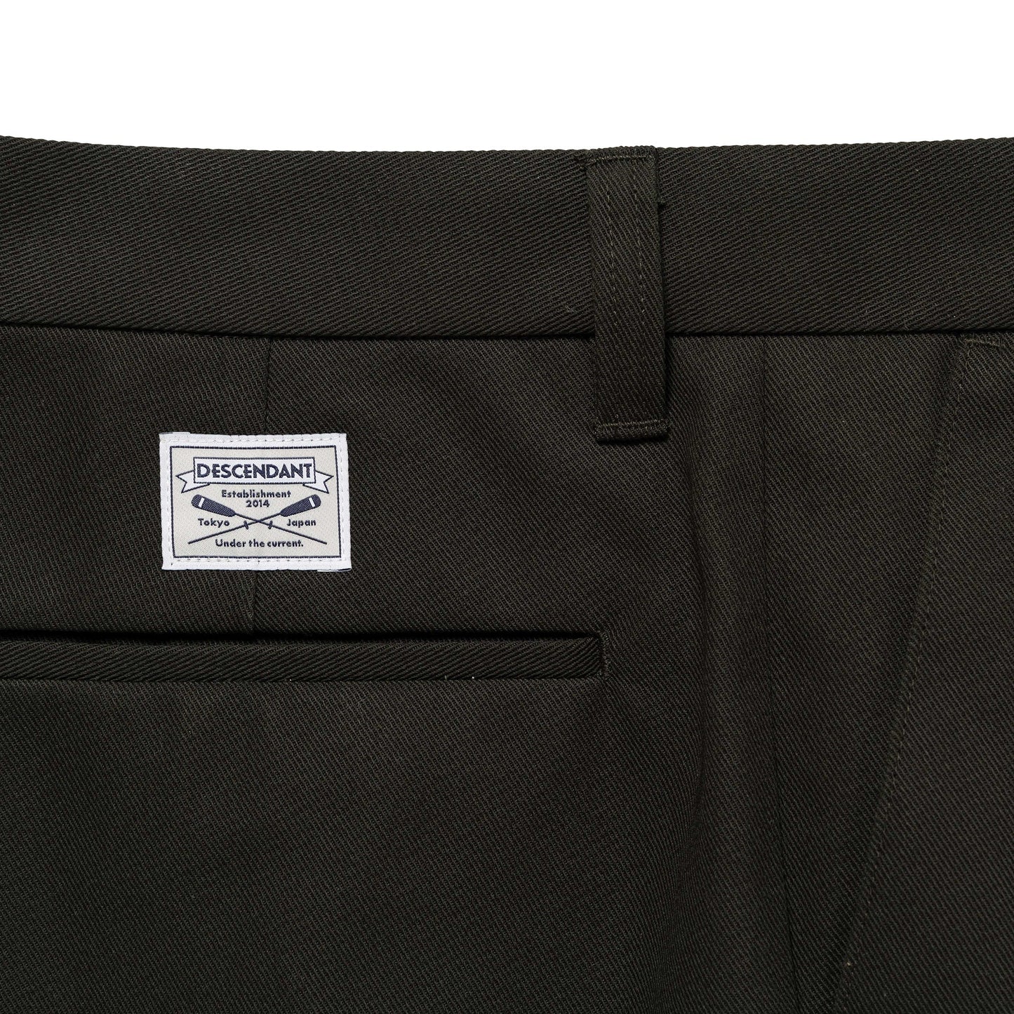 DESCENDANT 24AW DC-6 GDT TWILL TROUSERS